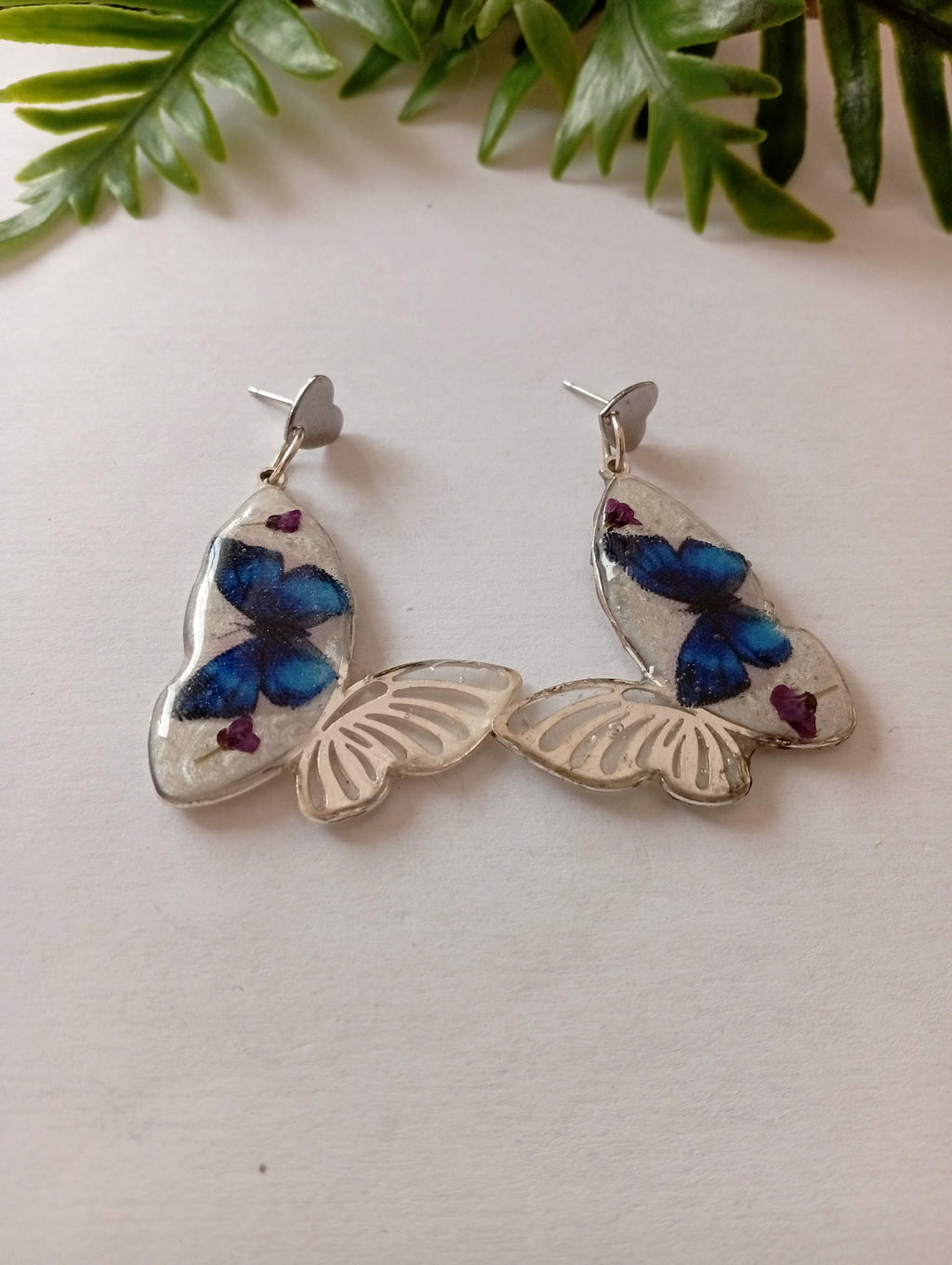 Pendientes Mariposas Azules